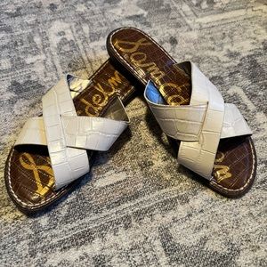 Sam Edelman Sandals Leather Cross Strap